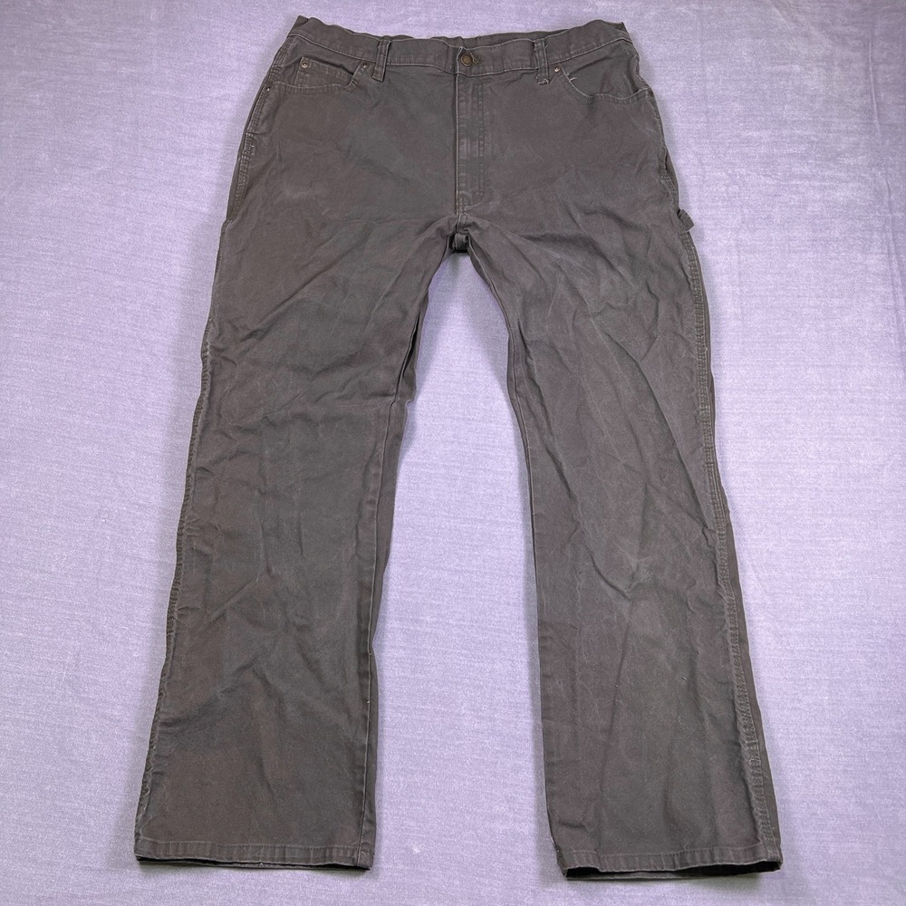 Vintage Dickies Mens‎ Deep Brown Outdoor Workwear Carpenter Pants Size 38x32